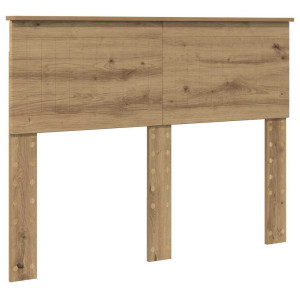 Cabecero Roble artesanal 120 cm Madera contrachapada H