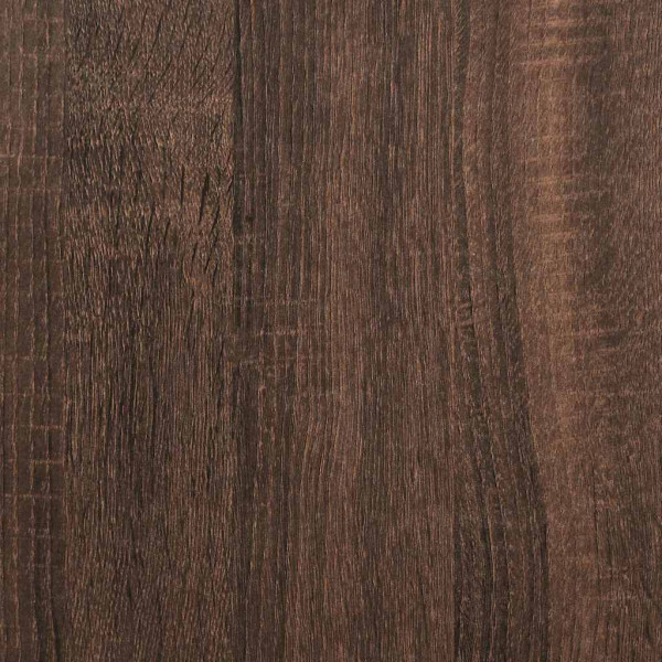 Cabecero con cabecera Roble Marrón 200 cm Madera contrachapada M 5