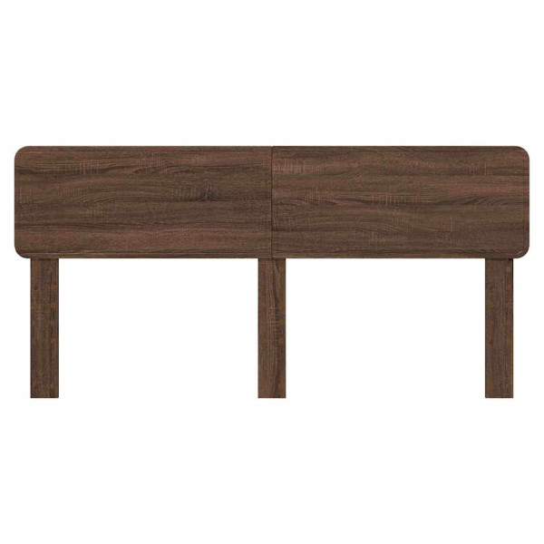 Cabecero con cabecera Roble Marrón 180 cm Madera contrachapada M 4