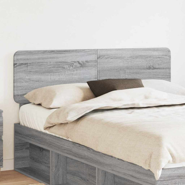 Cabecero con cabecera Gris Sonoma 160 cm Madera contrachapada D