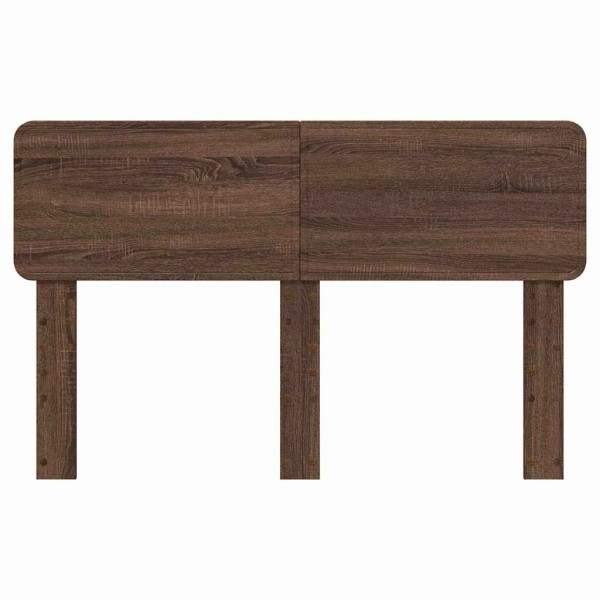 Cabecero con cabecera Roble Marrón 140 cm Madera contrachapada M 4