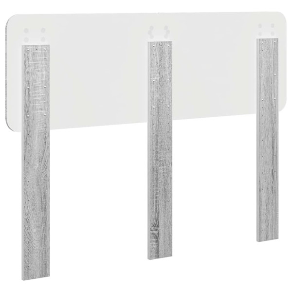 Cabecero con cabecera Gris Sonoma 120 cm Madera contrachapada M 5