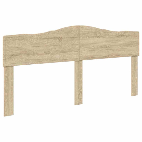 Cabecero con cabecera Roble Sonoma 180 cm Madera contrachapada M 2