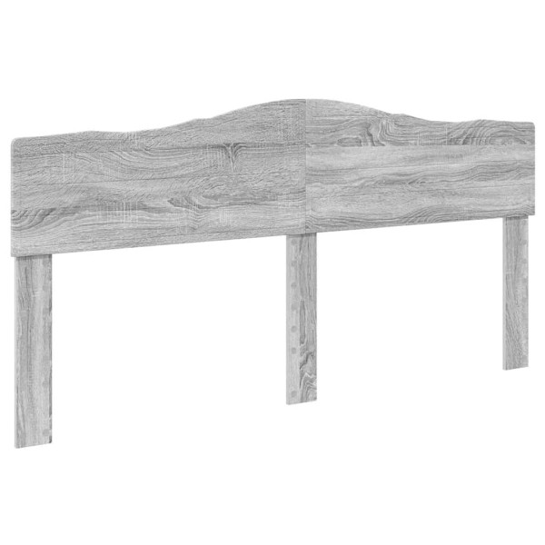 Cabecero con cabecera Gris Sonoma 180 cm Madera contrachapada M 2