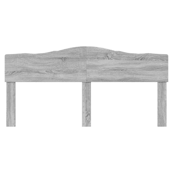 Cabecero con cabecera Gris Sonoma 180 cm Madera contrachapada M 4