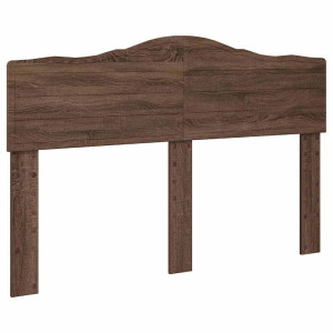 Cabecero con cabecera Roble Marrón 160 cm Madera contrachapada H