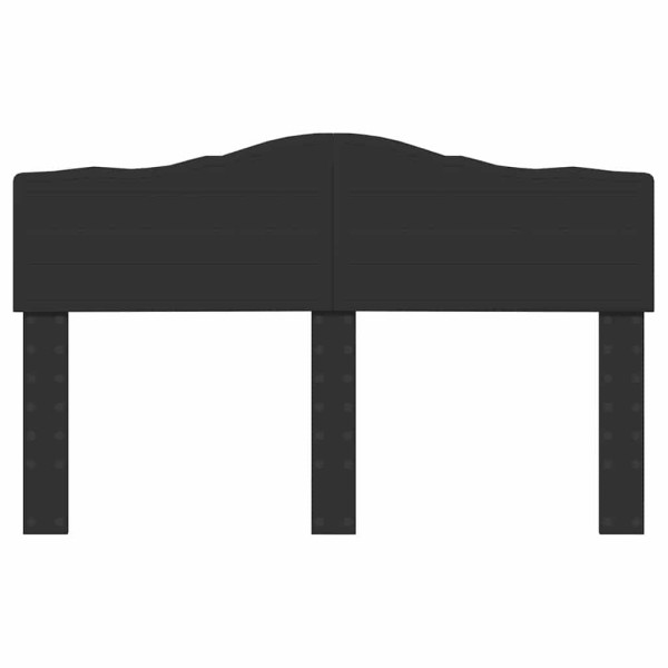 Cabecero con cabecera Roble Negro 140 cm Madera contrachapada M 4