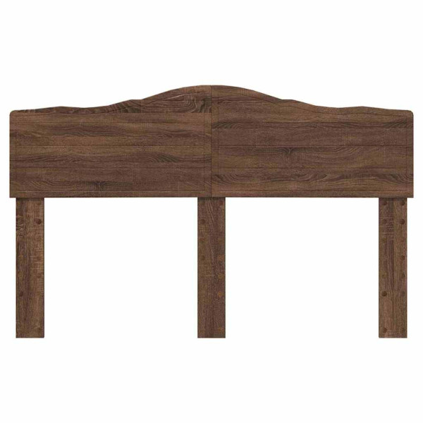 Cabecero con cabecera Roble Marrón 140 cm Madera contrachapada M 4