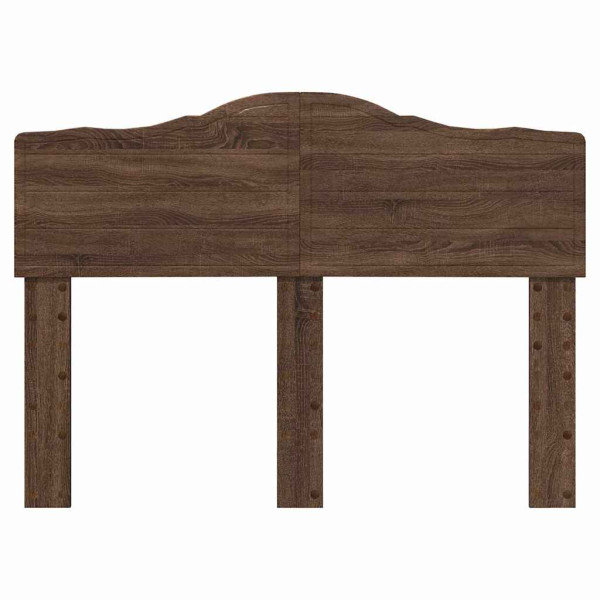 Cabecero con cabecera Roble Marrón 120 cm Madera contrachapada M 4