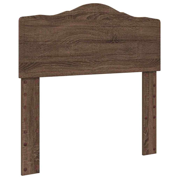 Cabecero con cabecera Roble Marrón 90 cm Madera contrachapada M 2