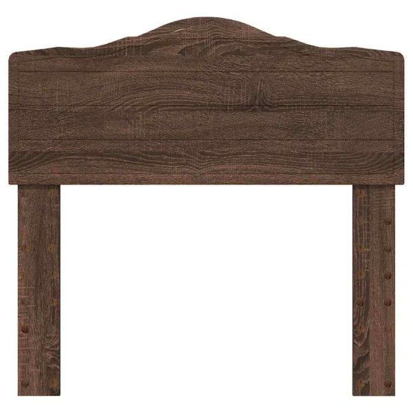 Cabecero con cabecera Roble Marrón 80 cm Madera contrachapada M 4