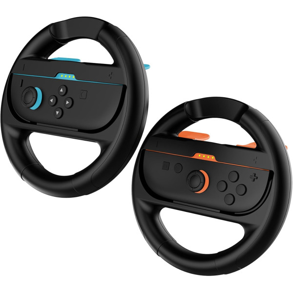 Pacote de volantes FR-TEC Nintendo Switch 2 preto M 2