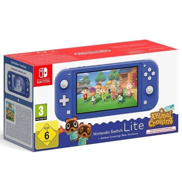 Consola Nintendo Switch Lite + Animal Crossing azul D