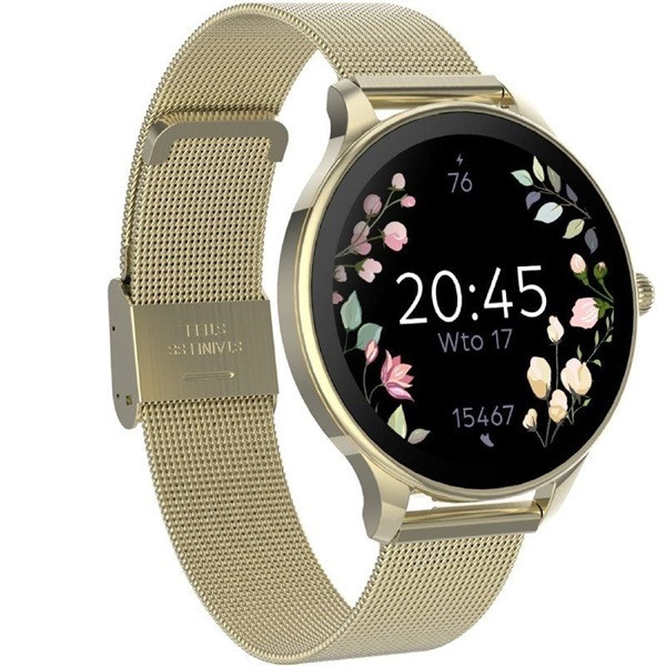 Smartwatch forever velora sb-306/ notificaciones/ frecuencia cardíaca/ oro M 4