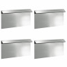 Valla para caracoles 4 pcs Plateado 50 x 3.5 x 25 cm 2