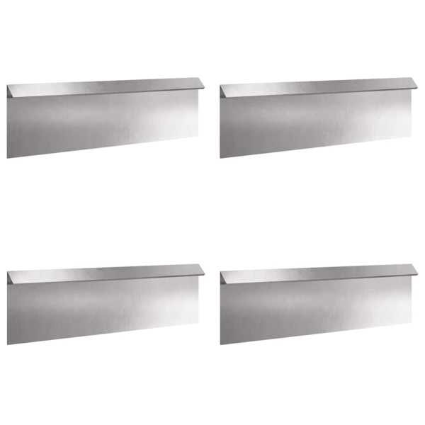 Valla para caracoles 4 pcs Plateado 100 x 3.5 x 25 cm M 2