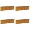 Valla para caracoles 4 pcs Oxidado 100 x 3.5 x 25 cm 2