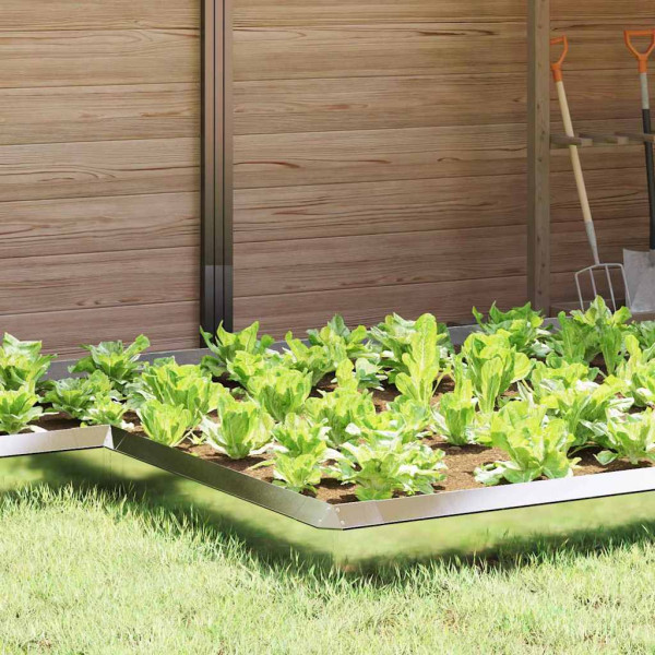 Valla para caracoles 4 pcs Plateado 13.5 x 13.5 x 25 cm D