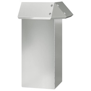 Valla para caracoles Plateado 13.5 x 13.5 x 25 cm H