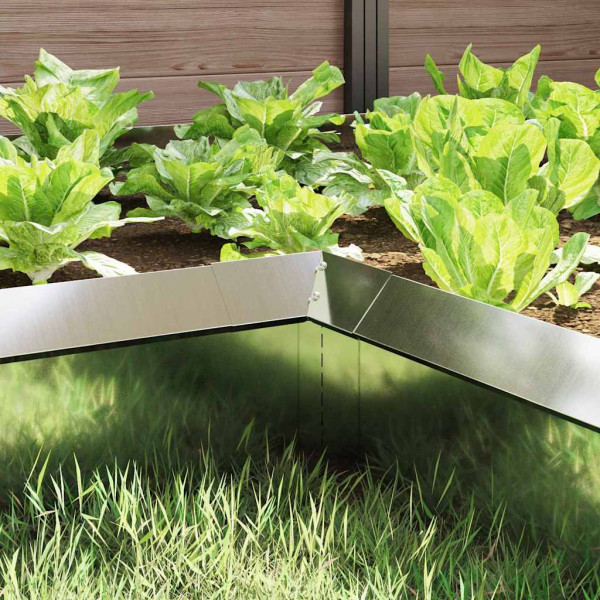 Valla para caracoles 4 pcs Plateado 10 x 10 x 25 cm M 3