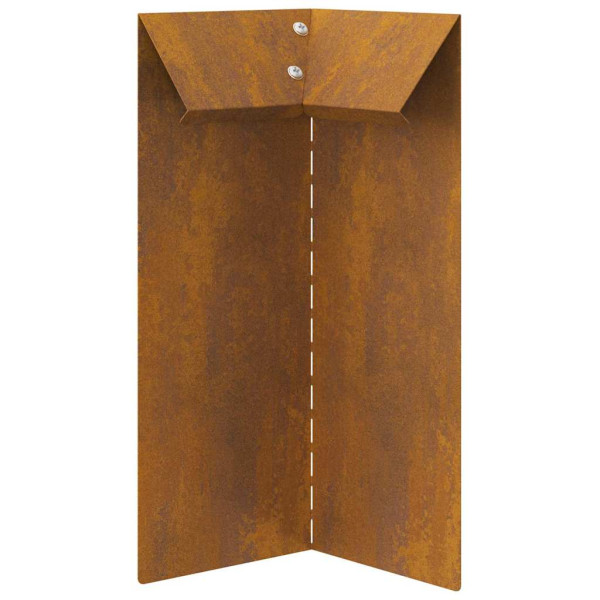 Valla para caracoles 4 pcs Oxidado 10 x 10 x 25 cm M 3