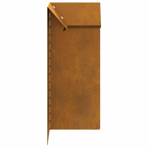 Valla para caracoles 4 pcs Oxidado 10 x 10 x 25 cm M 4