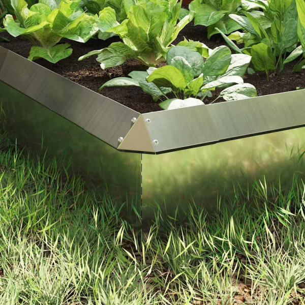 Cercas para caracoles 8 pcs Plateado Acero Galvanizado M 3