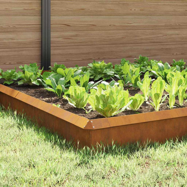 Cercas para caracoles 12 pcs Oxidado Acero autopatinable M 4