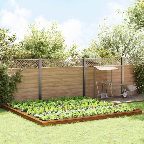 Cercas para caracoles 20 pcs Oxidado Acero autopatinable D