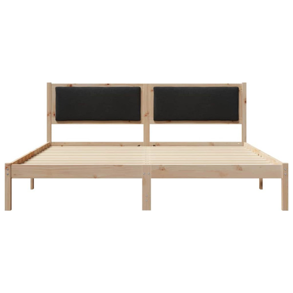 Estructura de cama Negro 180 x 200 cm Madera de pino macizo M 5