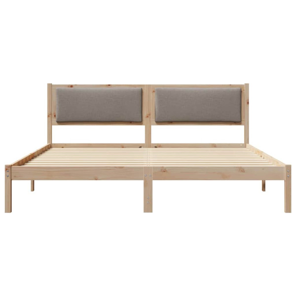 Estructura de cama Taupé 180 x 200 cm Madera de pino macizo M 5