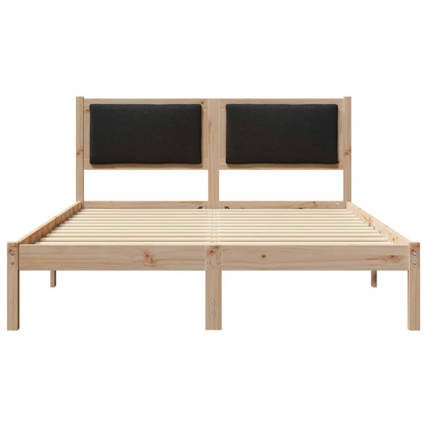 Estructura de cama Negro 160 x 200 cm Madera de pino macizo M 5