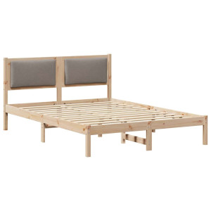 Estructura de cama Taupé 150 x 200 cm Madera de pino macizo H