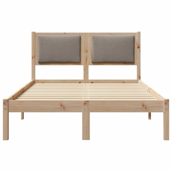 Estructura de cama Taupé 120 x 200 cm Madera de pino macizo M 5