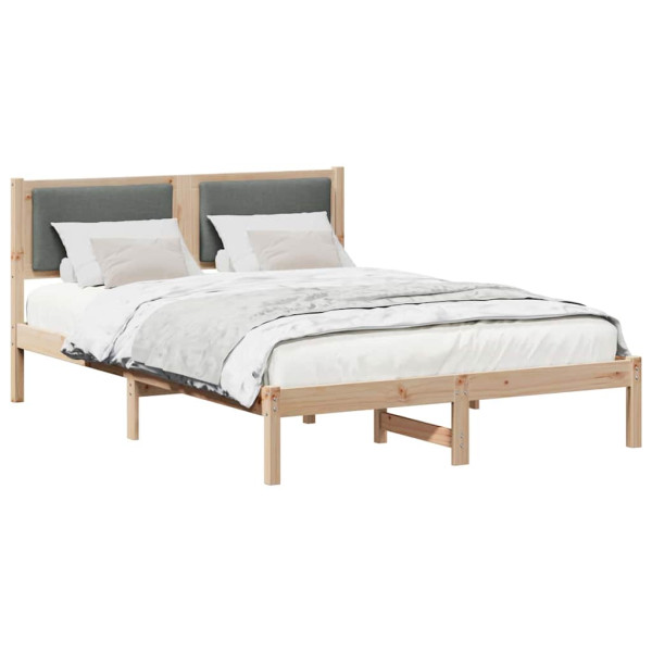 Estructura de cama con cabecera Gris oscuro 135 x 190 cm M 3