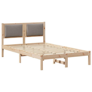 Estructura de cama Taupé 120 x 190 cm Madera de pino macizo H