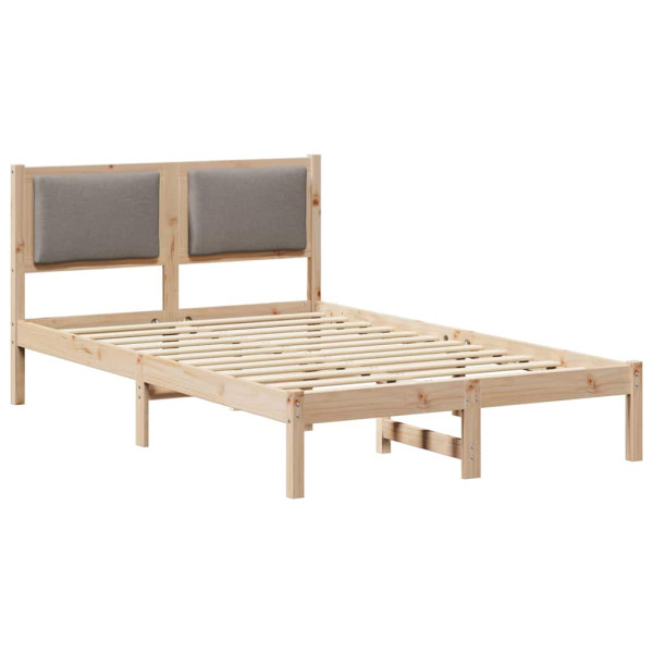 Estructura de cama Taupé 120 x 190 cm Madera de pino macizo M 2