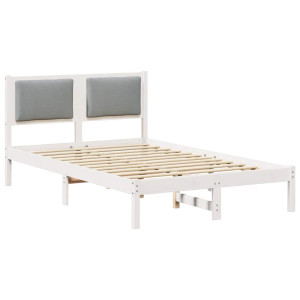 Estructura de cama con cabecera Gris Claro 120 x 190 cm H