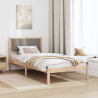 Estructura de cama Taupé 90 x 200 cm Madera de pino macizo 4