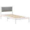 Estructura de cama Gris Claro 90 x 200 cm Madera de pino macizo 2