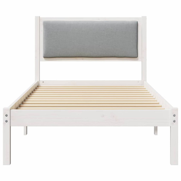 Estructura de cama Gris Claro 90 x 200 cm Madera de pino macizo M 5