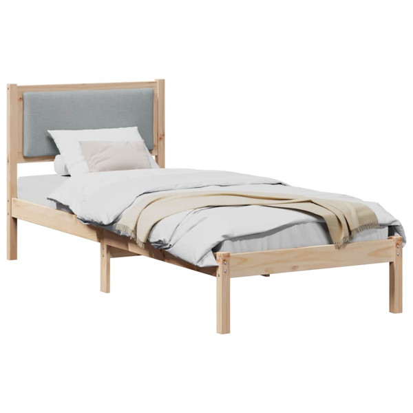 Estructura de cama Gris Claro 80 x 200 cm Madera de pino macizo M 3