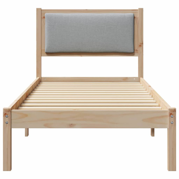 Estructura de cama Gris Claro 80 x 200 cm Madera de pino macizo M 5