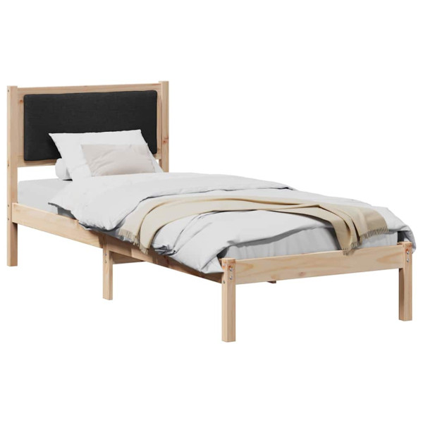 Estructura de cama Negro 80 x 200 cm Madera de pino macizo M 3