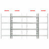 Reja de seguridad ajustable ventana con 4 barras 700-1050 mm 2