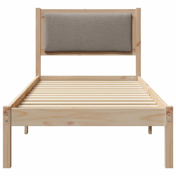 Estructura de cama Taupé 80 x 190 cm Madera de pino macizo M 5