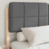 Estructura de Cama con Cabecera Tapizada Gris oscuro 3