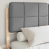 Estructura de Cama con Cabecera Tapizada Gris Claro 3