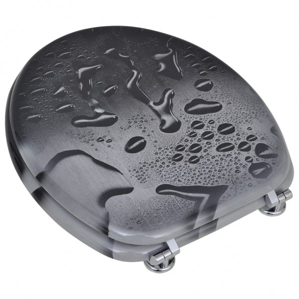 Tampa de sanita de MDF. design gota de água M 3