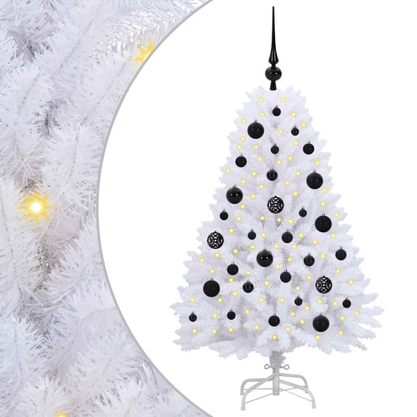 Árbol de Navidad artificial con ramas articuladas 120 cm M 2